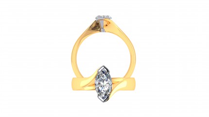 Bespoke Marquise Diamond Ring Marquise Engagement Ring in 18kt Yellow Gold AU